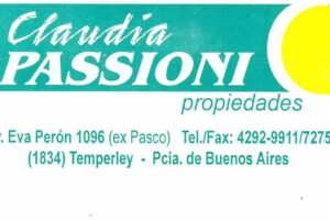 Claudia Passioni Propiedades