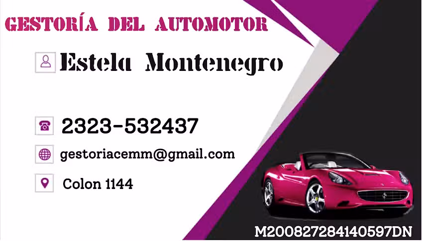 Gestor&iacute;a del Automotor Inmobiliaria Estela M Montenegro