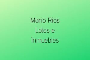 Mario Rios Lotes E Inmuebles